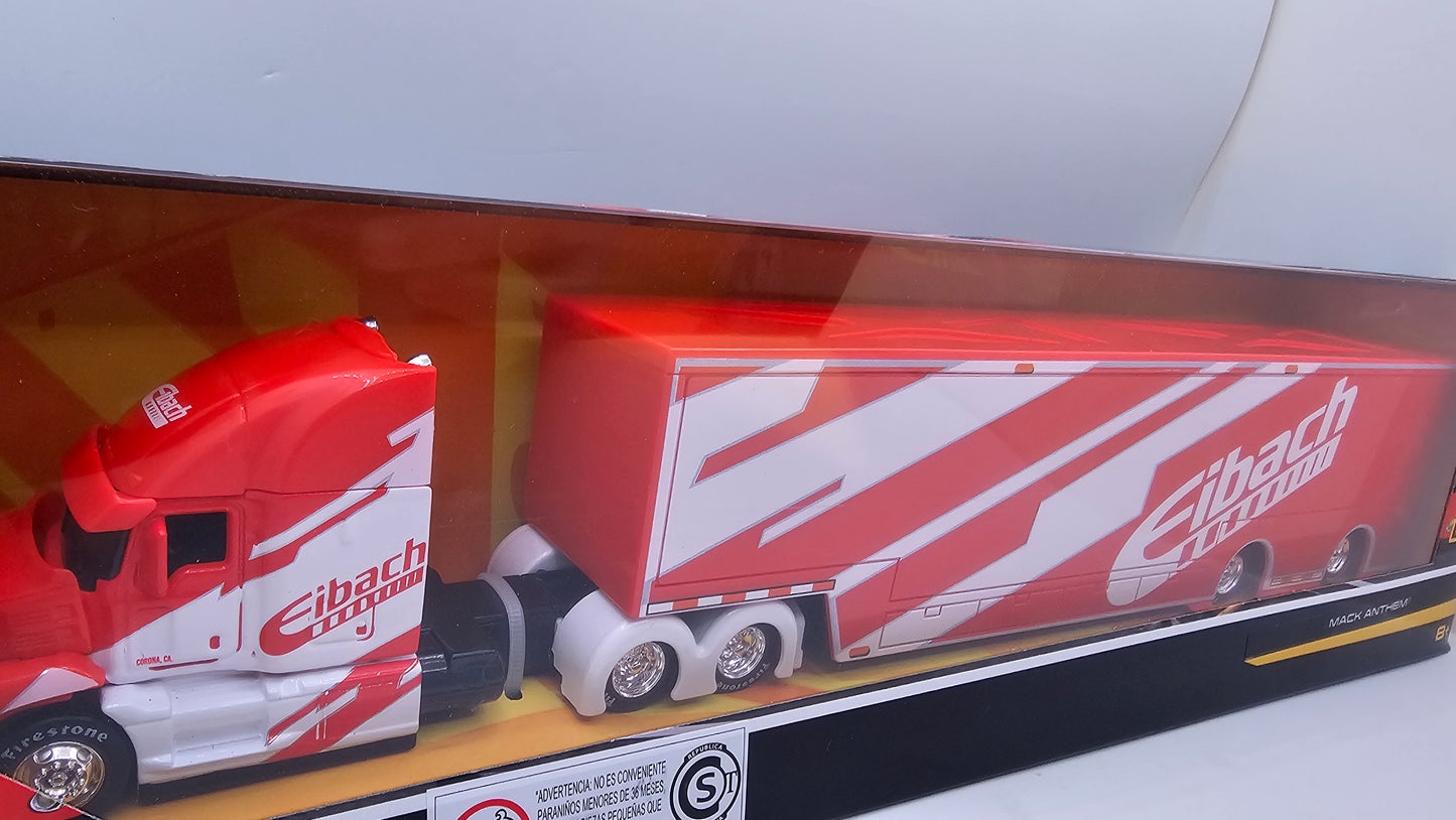 Camion Furgon Mack Anthem "EIBACH" - Escala 1/64 - Maisto
