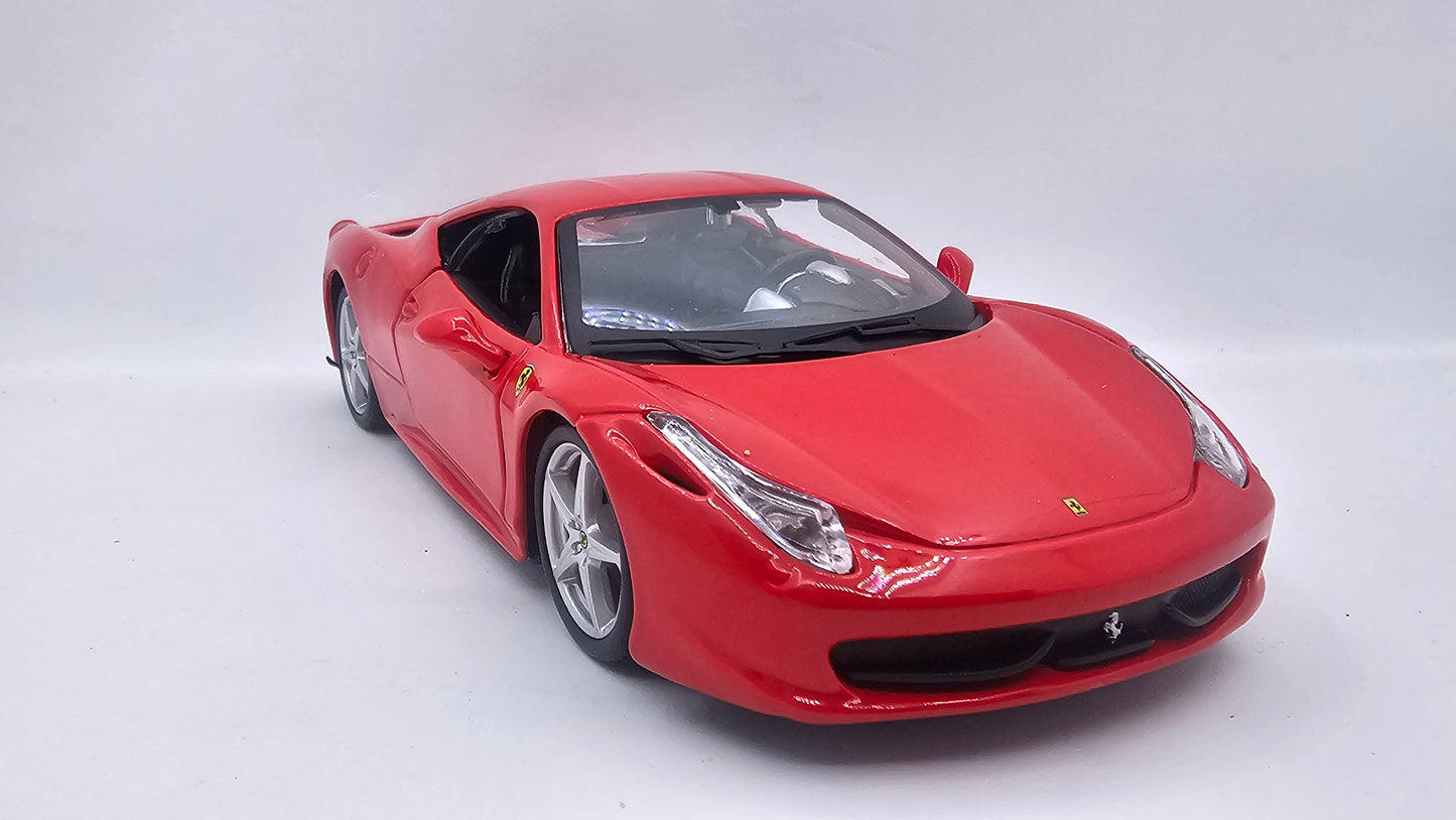Ferrari 458 Italia - Escala 1/24 - Burago - (Sin caja)
