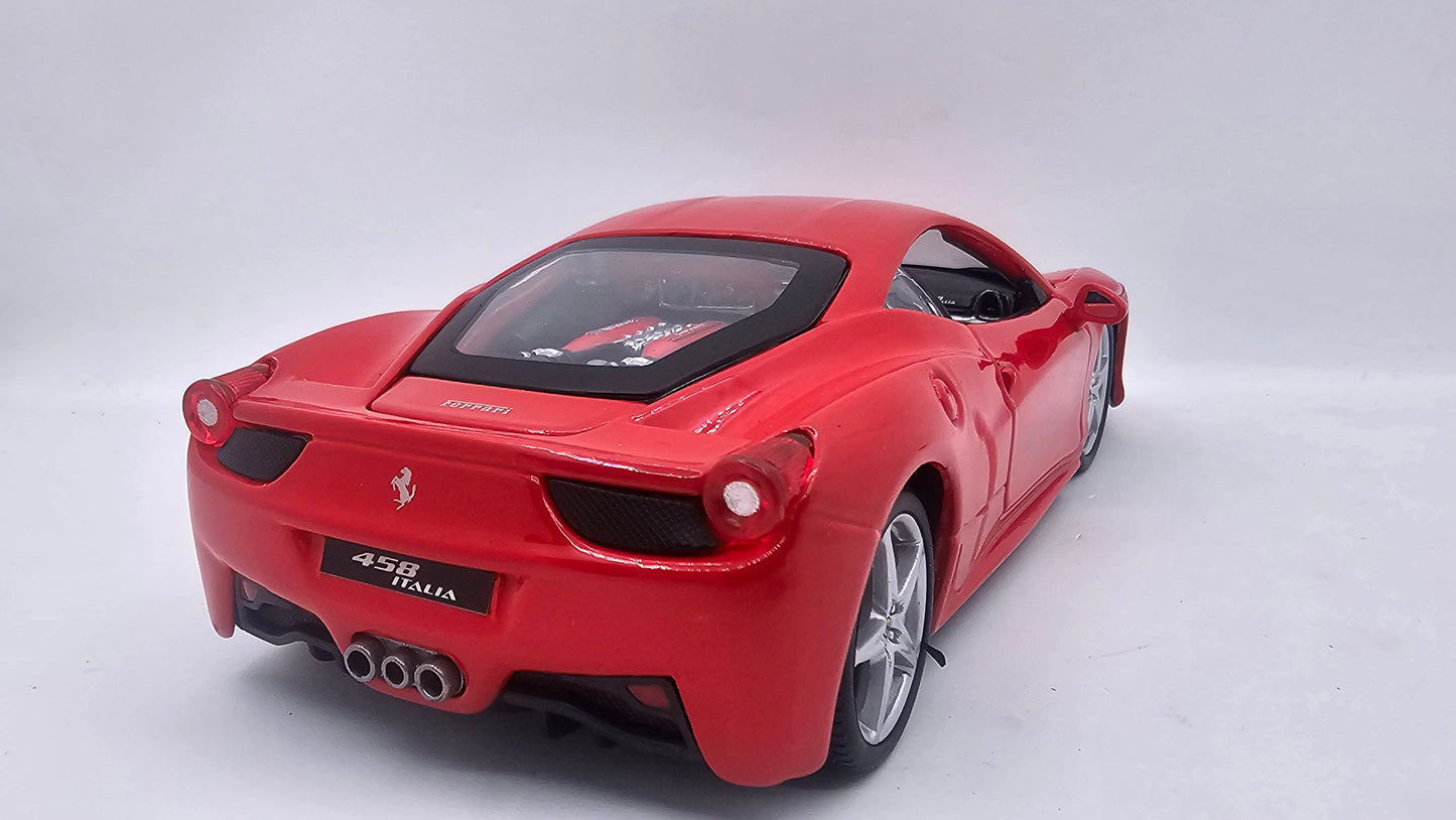 Ferrari 458 Italia - Escala 1/24 - Burago - (Sin caja)