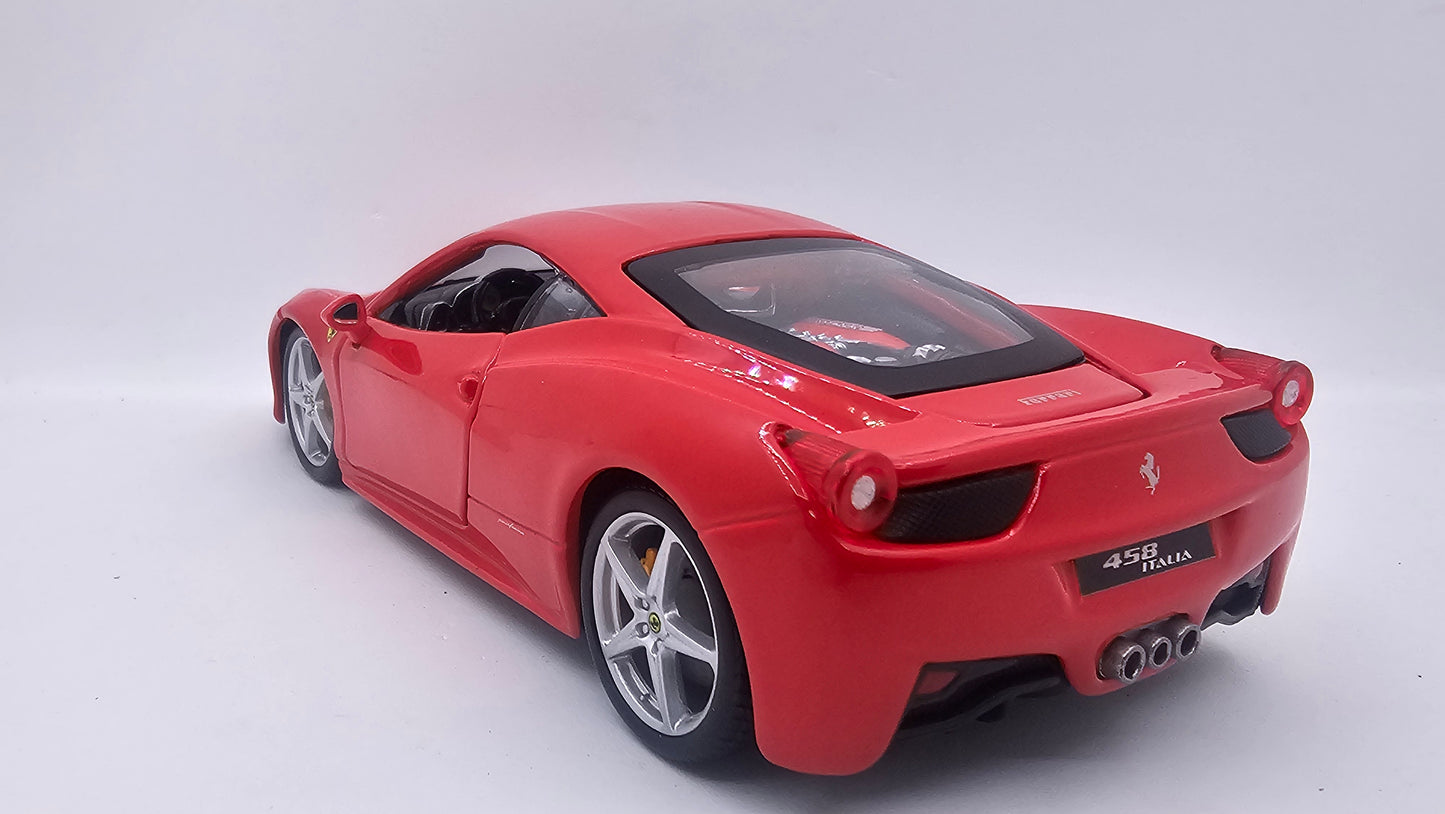 Ferrari 458 Italia - Escala 1/24 - Burago - (Sin caja)
