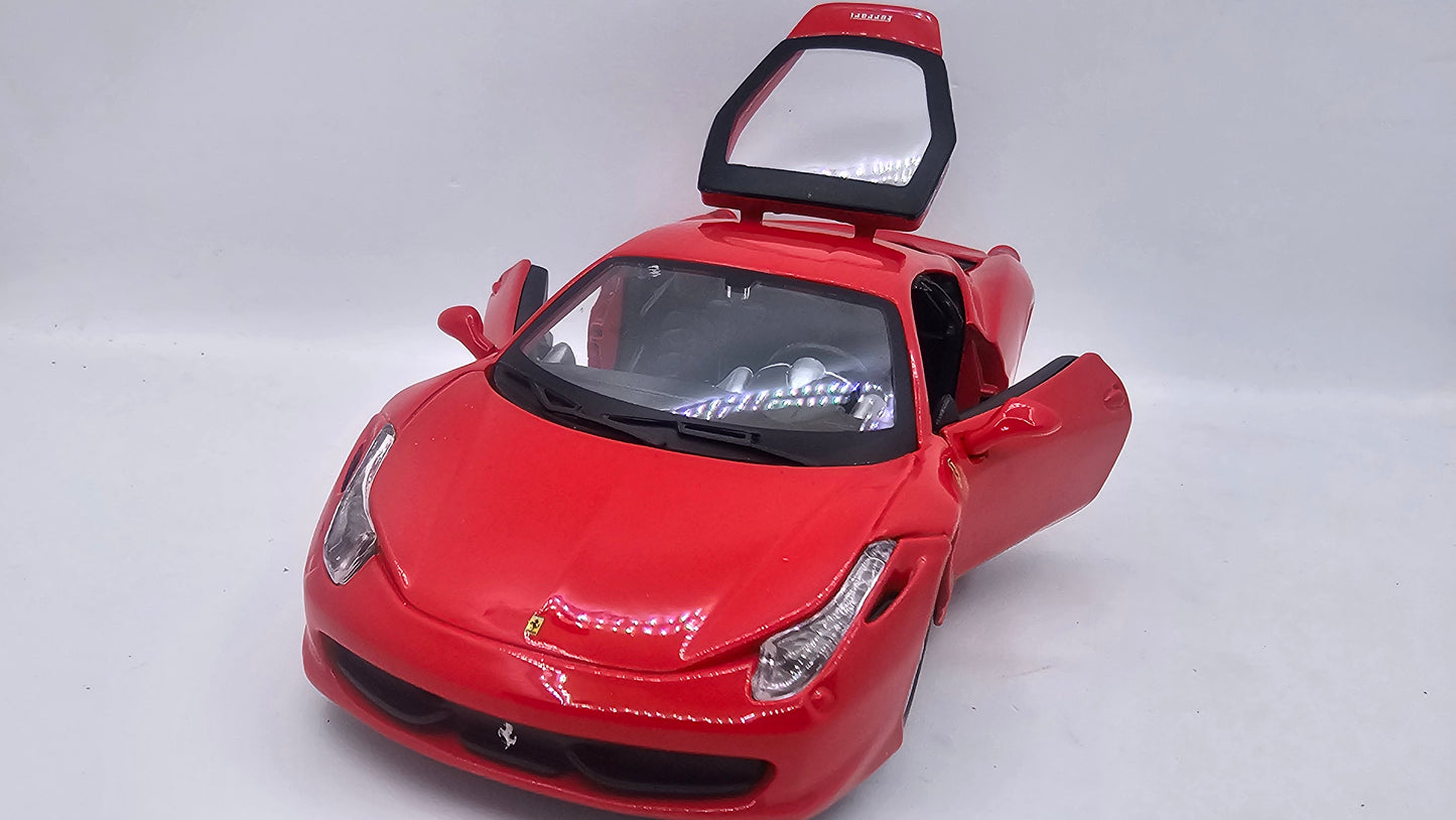 Ferrari 458 Italia - Escala 1/24 - Burago - (Sin caja)