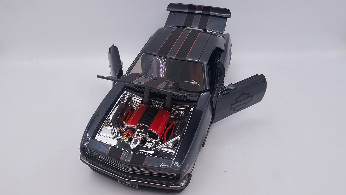Chevrolet Camaro SS 1968 Custom "Harley Davidson" - Escala 1/24 - Maisto - (Sin caja)