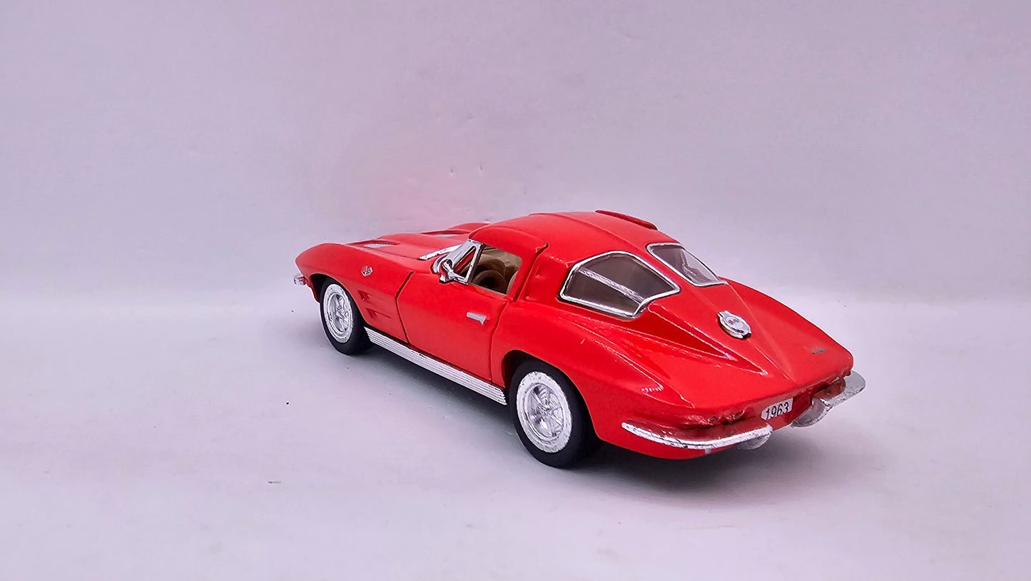 Chevrolet Corvette Sting Ray 1963 - Escala 1/36 - Kinsmart - (Sin caja)