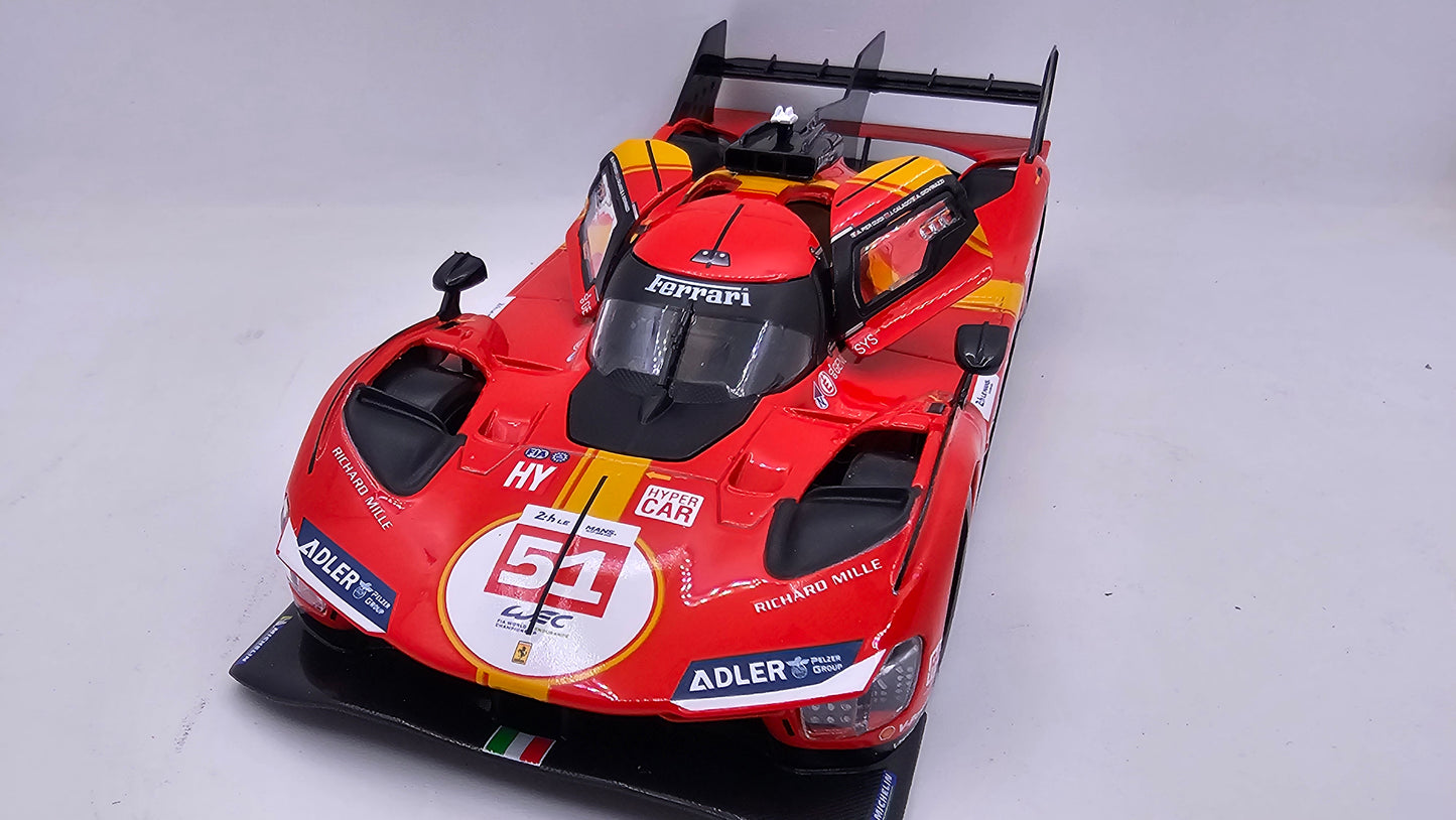 Ferrari 499P - Escala 1/24 - Burago - (Sin caja)