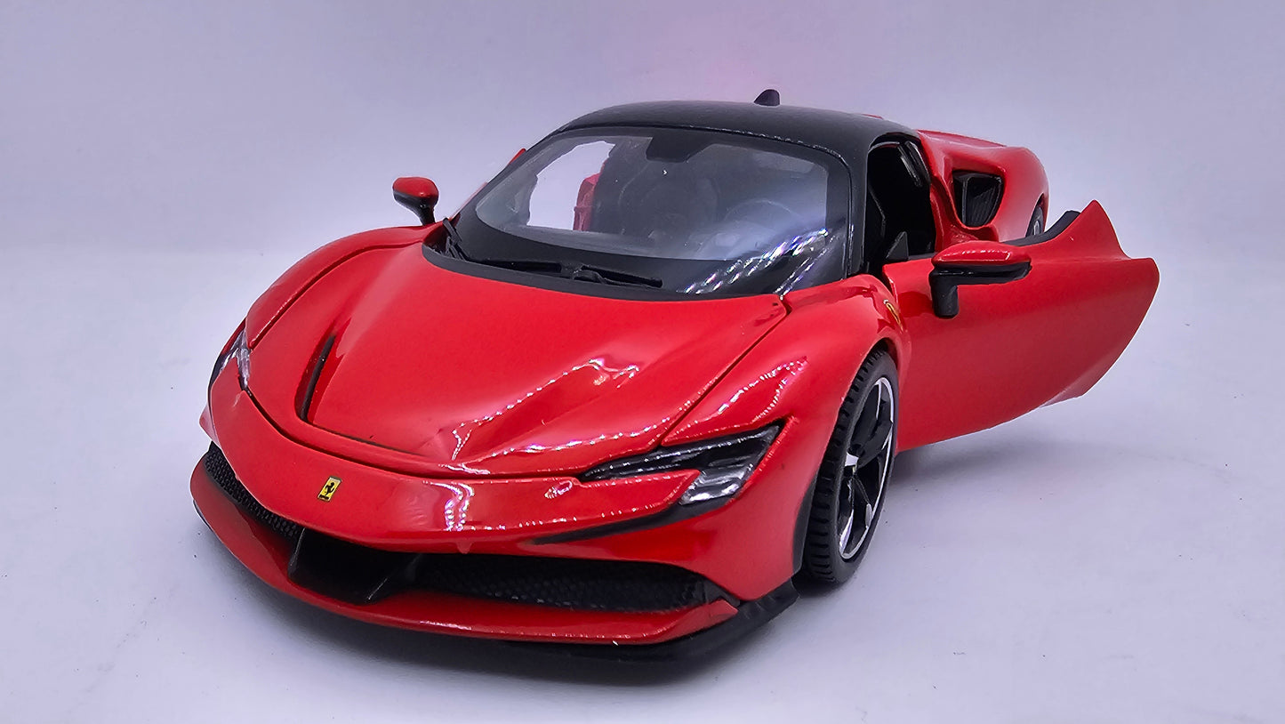 Ferrari SF90 Stradale - Escala 1/24 - Burago - (Sin caja)