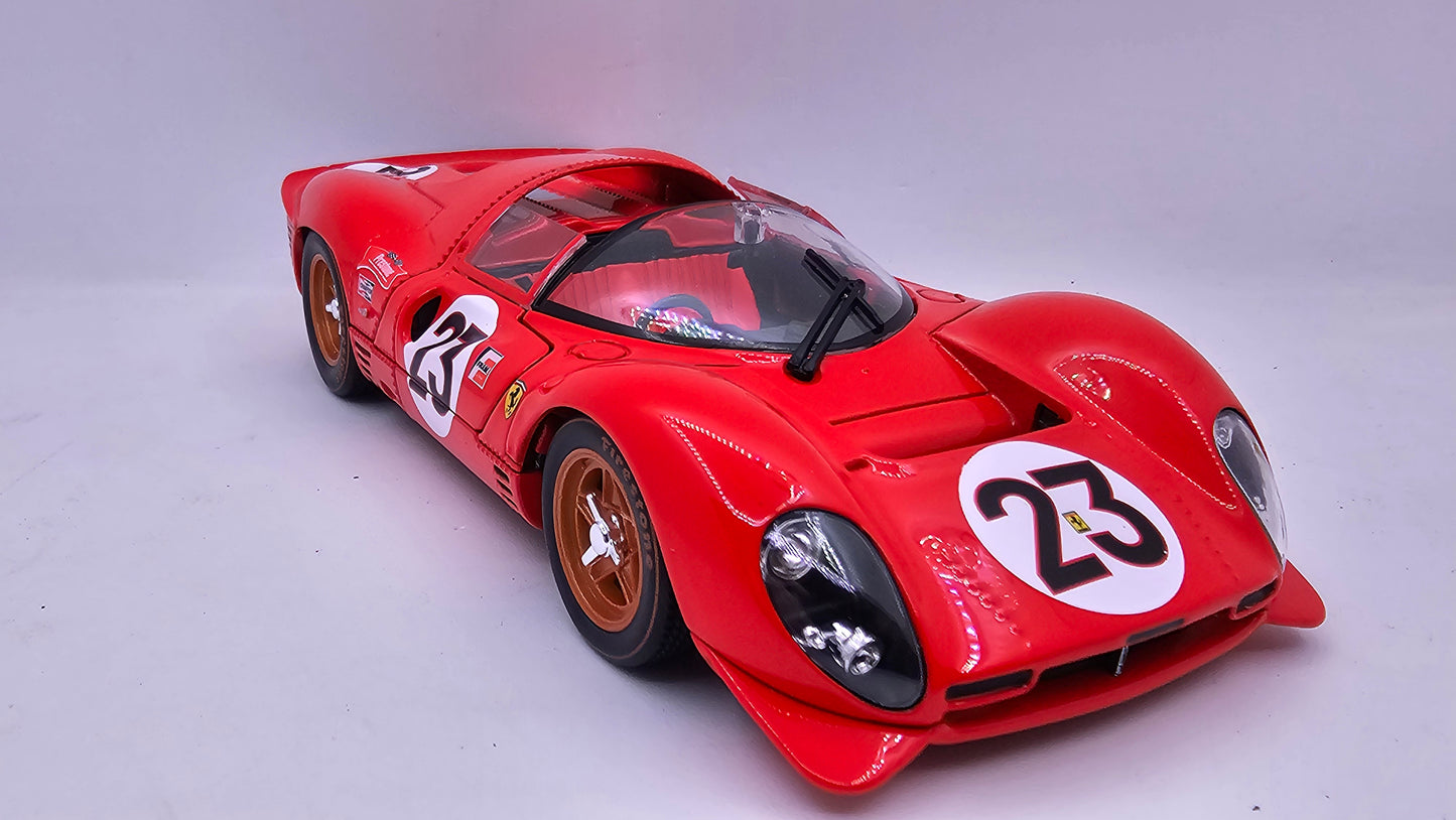 Ferrari 330 P4 Daytona 1967 - Escala 1/24 - Burago - (Sin caja)
