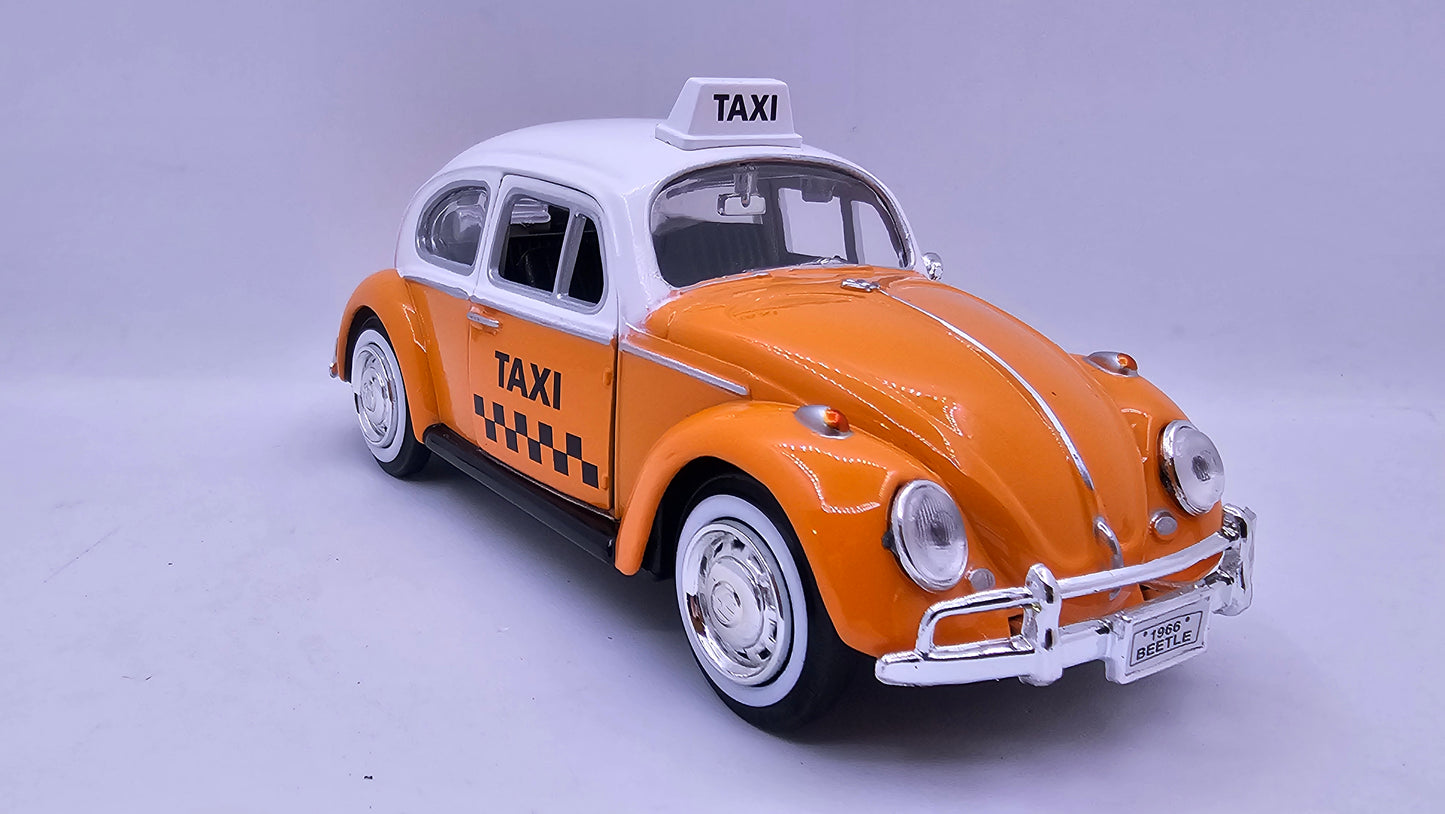 Volkswagen Escarabajo 1966 Taxi - Escala 1/24 - MotorMax - (Sin caja)
