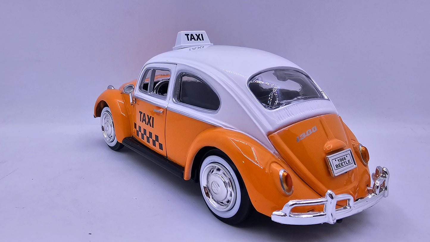 Volkswagen Escarabajo 1966 Taxi - Escala 1/24 - MotorMax - (Sin caja)