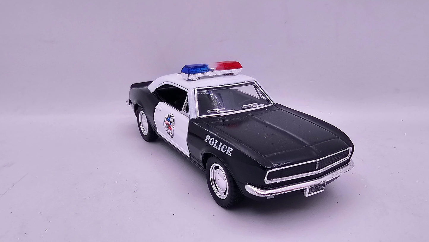 Chevrolet Camaro Z-28 1967 Policia - Escala 1/37 - Kinsmart - (Sin caja)
