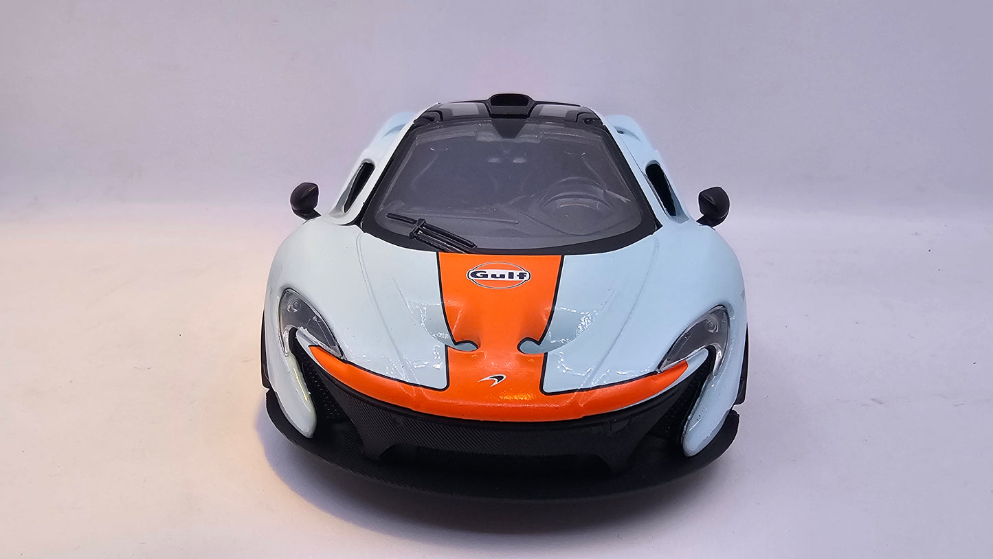 McLaren P1 Gulf - Escala 1/24 - MotorMax - (Sin caja)