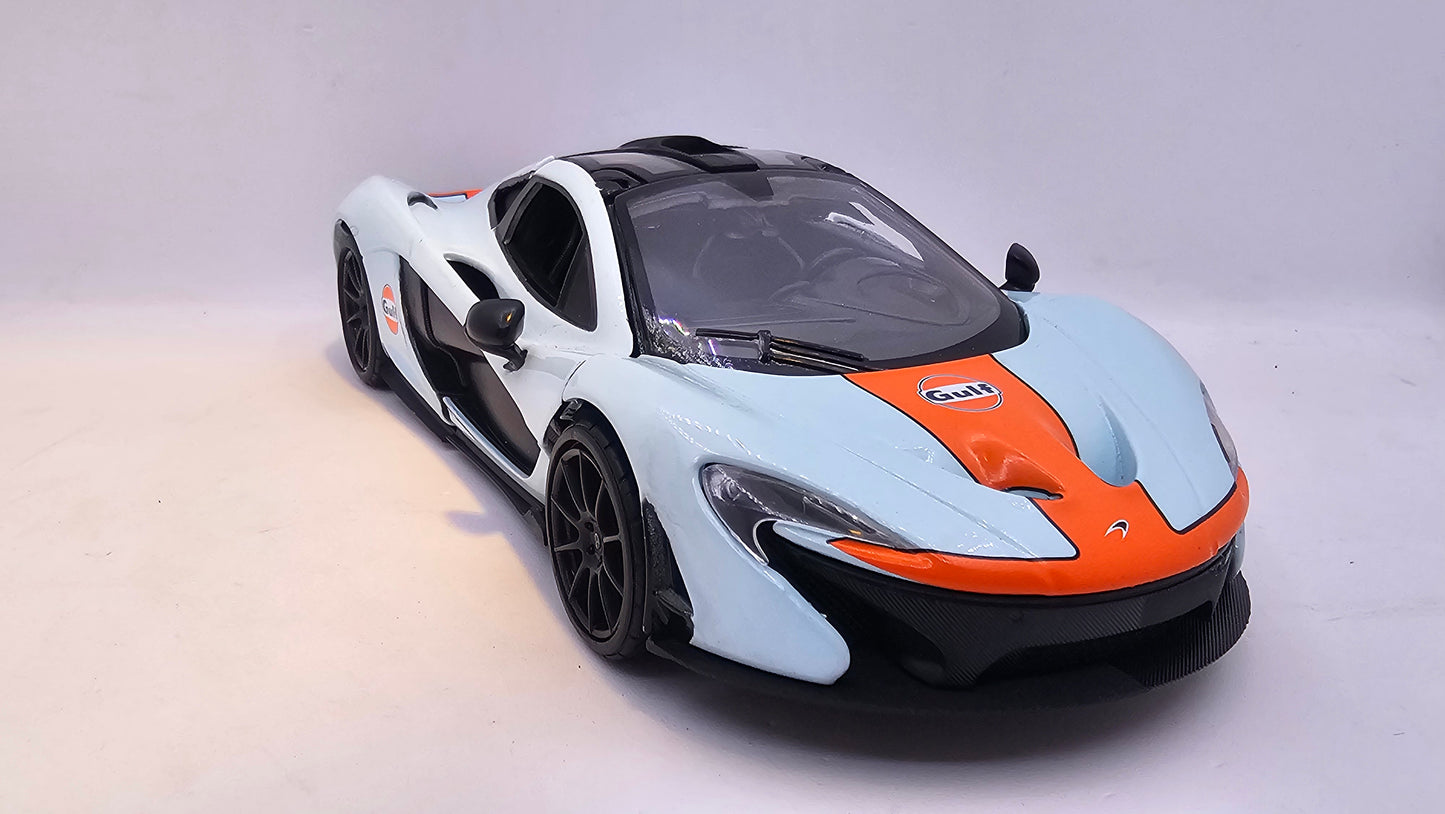 McLaren P1 Gulf - Escala 1/24 - MotorMax - (Sin caja)