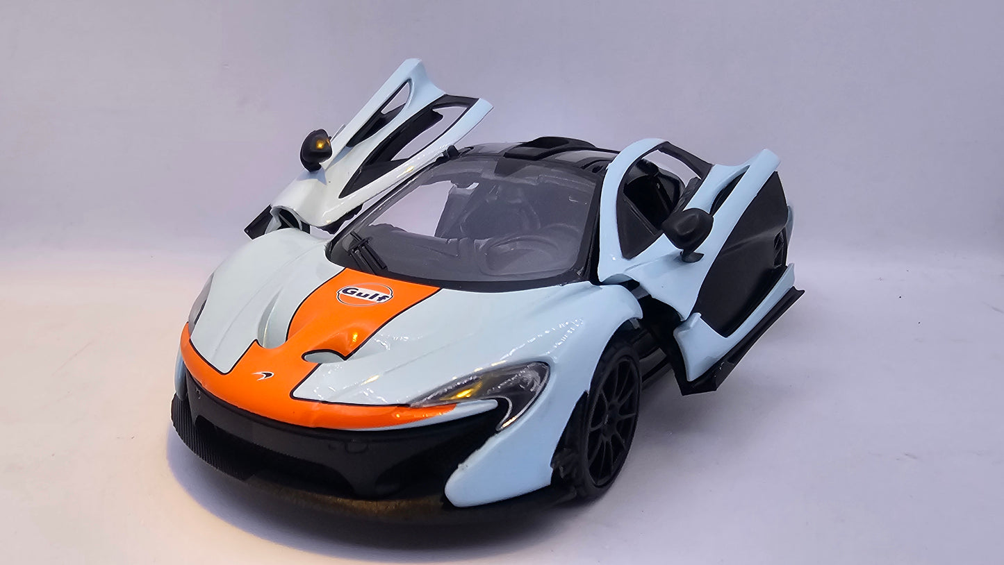 McLaren P1 Gulf - Escala 1/24 - MotorMax - (Sin caja)