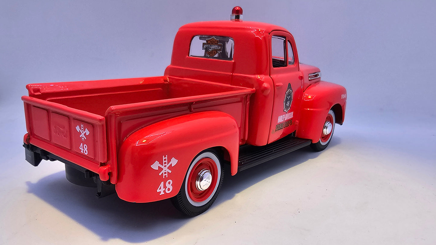 Ford F1 Pick Up de Bomberos "Harley Davidson" - Escala 1/24 - Maisto - (Sin caja)