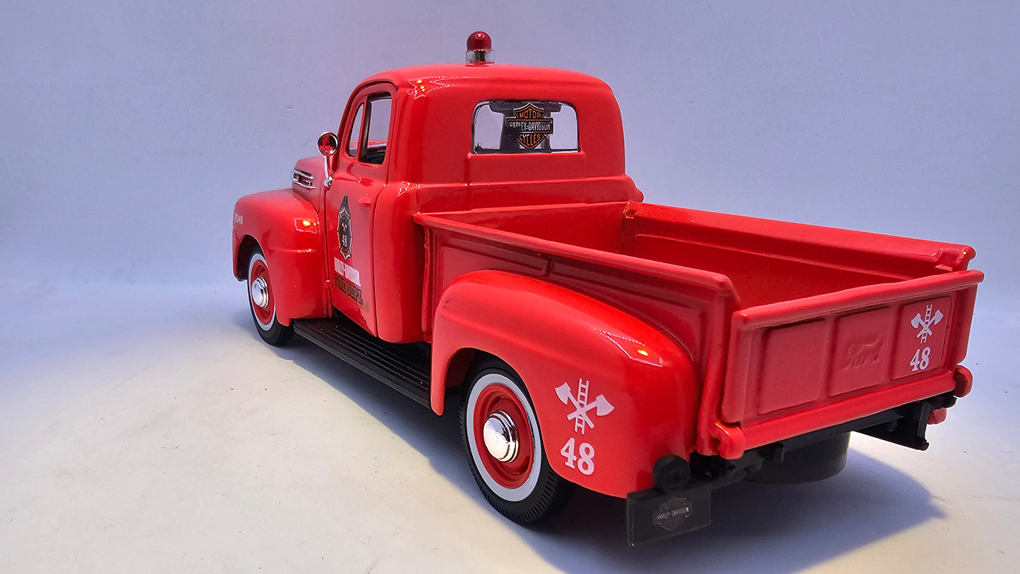 Ford F1 Pick Up de Bomberos "Harley Davidson" - Escala 1/24 - Maisto - (Sin caja)