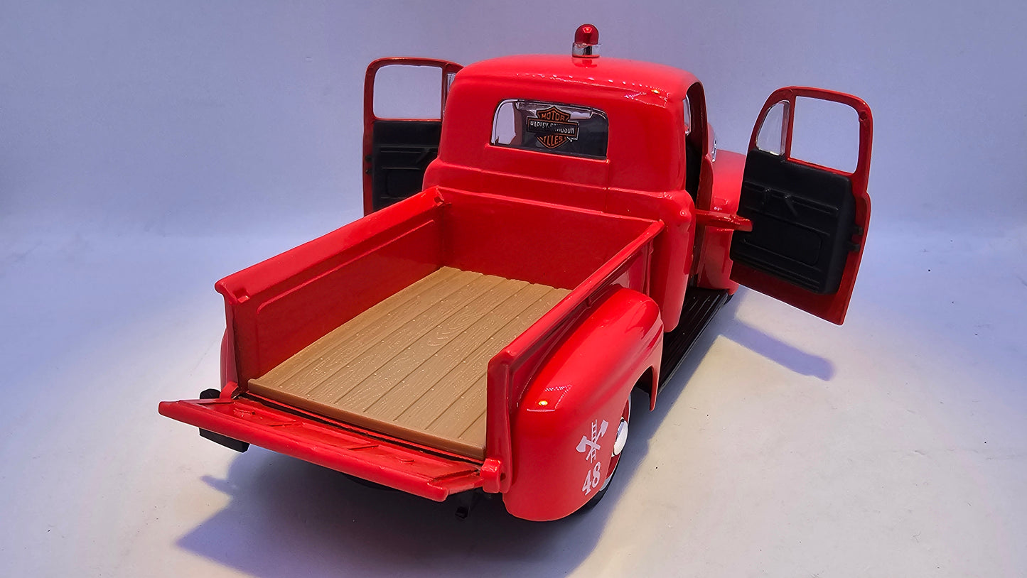 Ford F1 Pick Up de Bomberos "Harley Davidson" - Escala 1/24 - Maisto - (Sin caja)