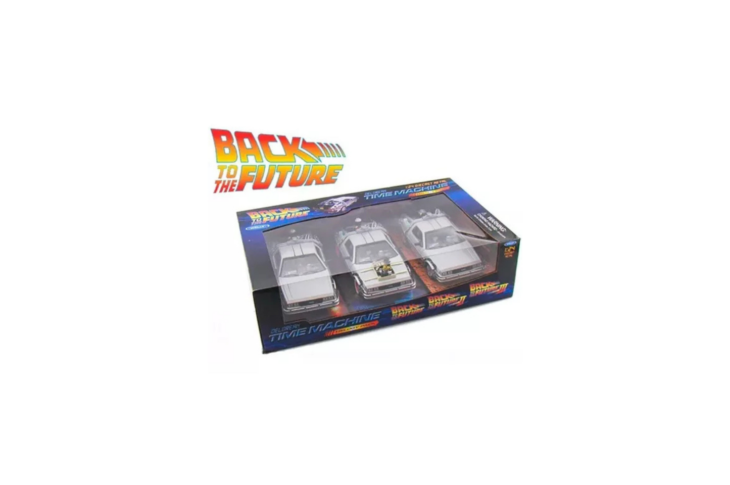 Delorean Colección Volver Al Futuro Trilogía Escala 1/24 WELLY