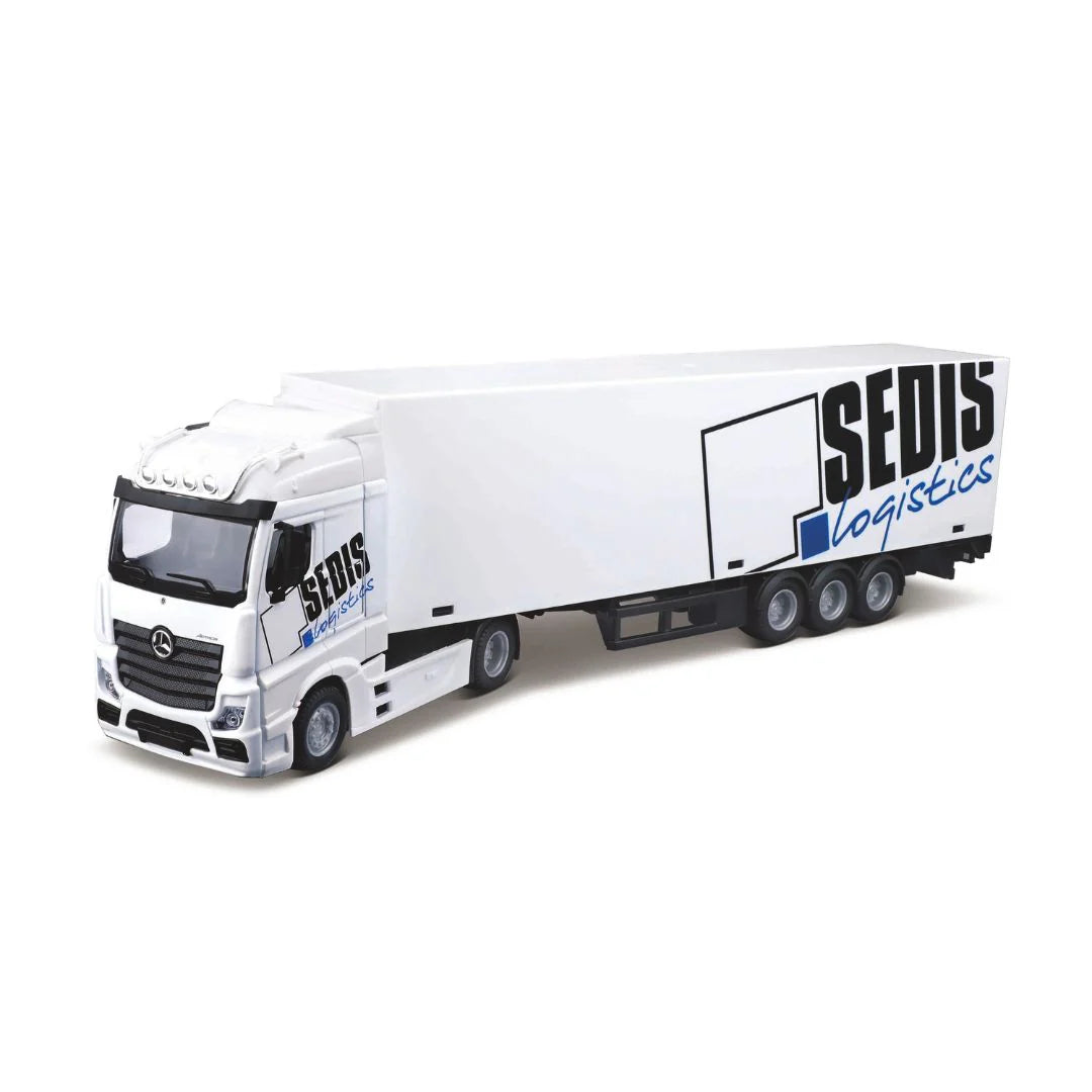 Camion Mercedes Benz Actros con Remolque y Accesorios - Burago