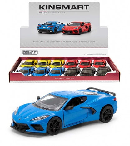 Chevrolet Corvette 2021 - Escala 1/36 - Kinsmart - (Sin caja)