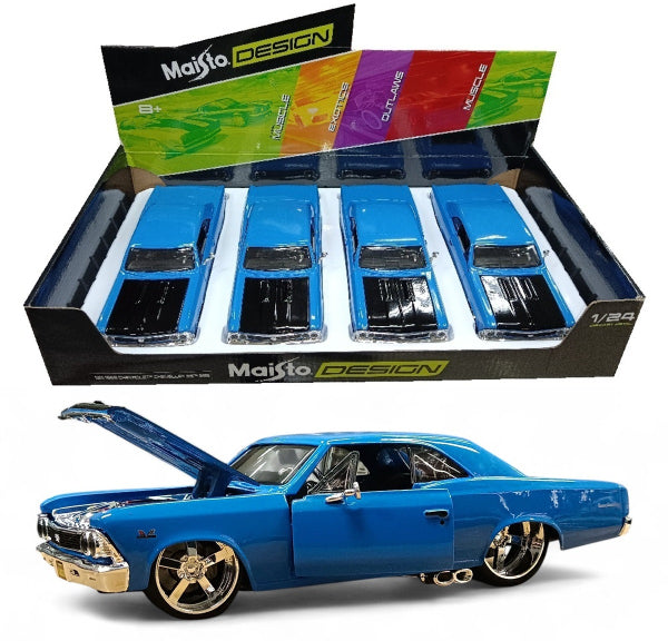Chevrolet Chevelle SS396 1966 Custom - Escala 1/24 - Maisto - (Sin caja)