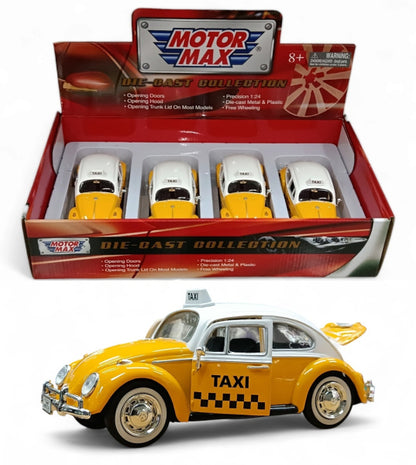 Volkswagen Escarabajo 1966 Taxi - Escala 1/24 - MotorMax - (Sin caja)