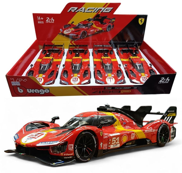 Ferrari 499P - Escala 1/24 - Burago - (Sin caja)