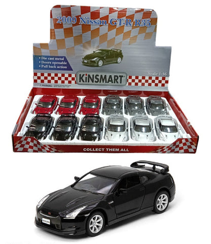 Nissan GT-R R35 2009 - Escala 1/36 - Kinsmart - (Sin caja)