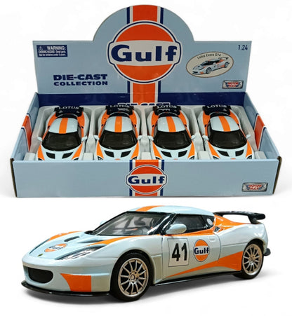 Lotus Evora GT4 Gulf - Escala 1/24 - MotorMax - (Sin caja)