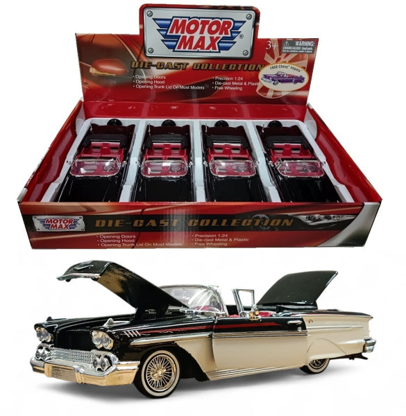 Chevrolet Impala Custom 1958 - Escala 1/24 - MotorMax - (Sin caja)