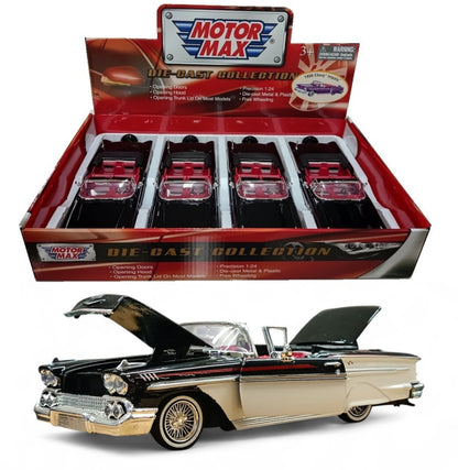 Chevrolet Impala Custom 1958 - Escala 1/24 - MotorMax - (Sin caja)