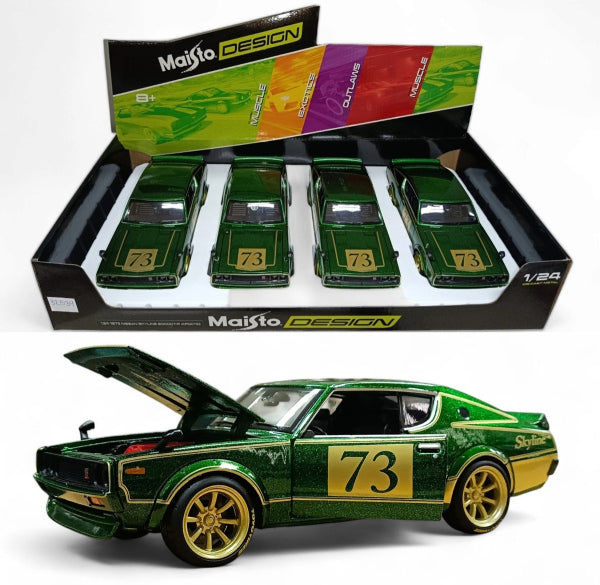 Nissan Skyline 2000GT-R 1973 - Escala 1/24 - Maisto - (Sin caja)