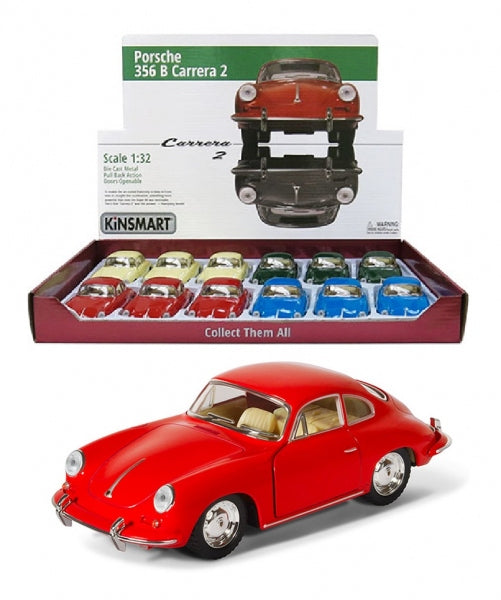 Porsche 356 B Carrera 2 - Escala 1/32 - Kinsmart - (Sin caja)