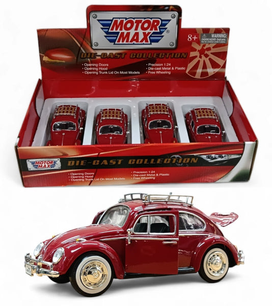 Volkswagen Escarabajo (Beetle) 1966 - Escala 1/24 - MotorMax - (Sin caja)