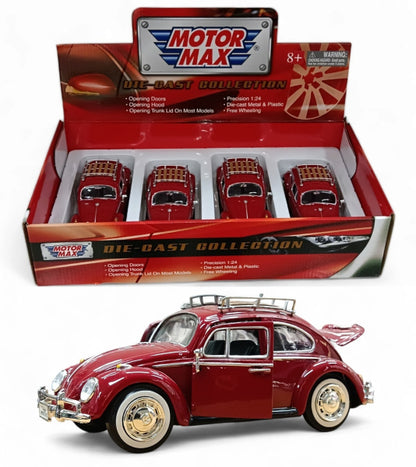 Volkswagen Escarabajo (Beetle) 1966 - Escala 1/24 - MotorMax - (Sin caja)