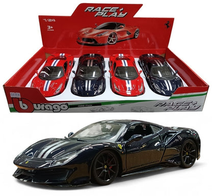 Ferrari 488 Pista - Escala 1/24 - Burago - (Sin caja)