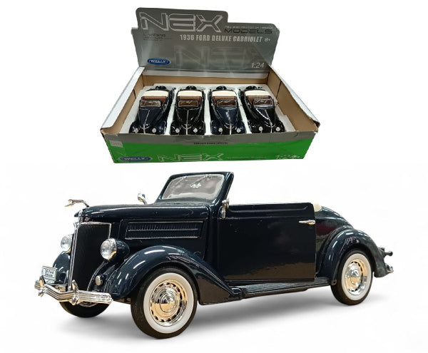 Ford Deluxe Cabriolet 1936 - Escala 1/24 - Welly - (Sin caja)