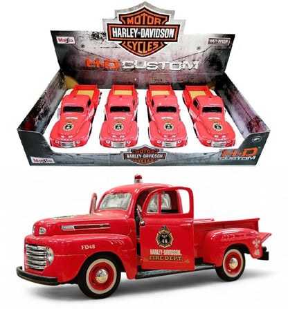 Ford F1 Pick Up de Bomberos "Harley Davidson" - Escala 1/24 - Maisto - (Sin caja)