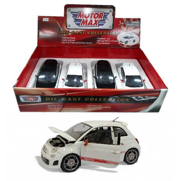 Fiat 500 ABARTH - Escala 1/24 - MotorMax - (Sin Caja)