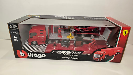 Camion Scuderia Ferrari Hauler con Accesorios- Burago