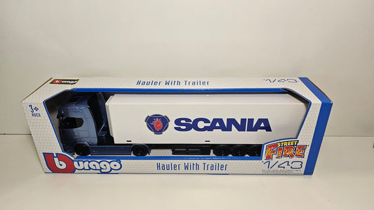 Camion Scania con Remolque Tipo Container - Burago