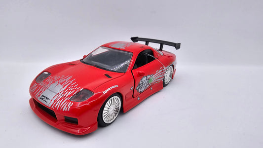 Mazda RX-7 1993 de Dominic Toretto - "RAPIDO Y FURIOSO" - Escala 1/32 - Jada