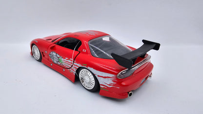 Mazda RX-7 1993 de Dominic Toretto - "RAPIDO Y FURIOSO" - Escala 1/32 - Jada