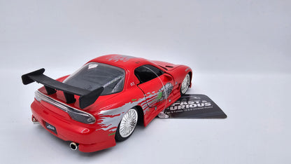 Mazda RX-7 1993 de Dominic Toretto - "RAPIDO Y FURIOSO" - Escala 1/32 - Jada