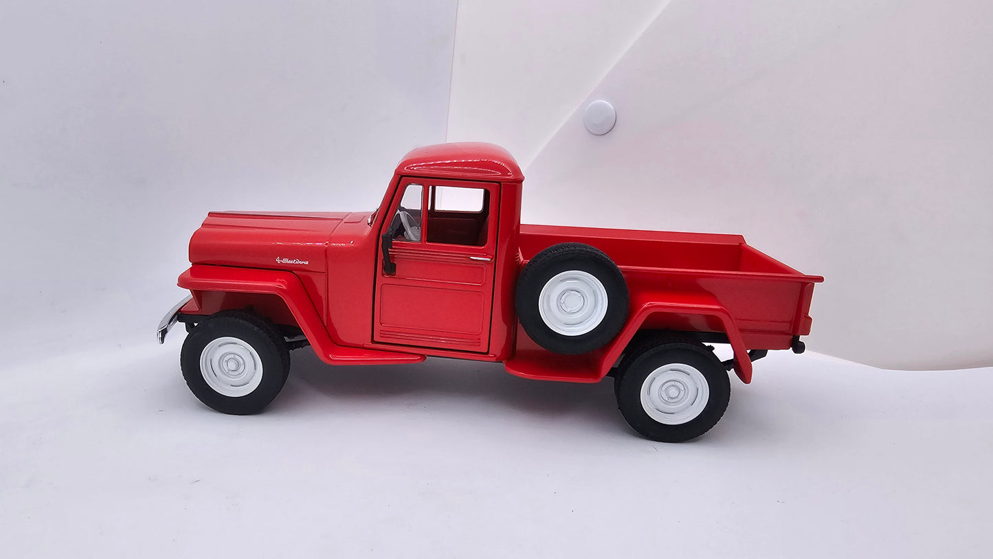Jeep Willys Pick Up 1947 - Escala 1/24 - WELLY (sin caja)