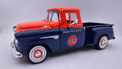 Chevrolet Pick Up 1955 GULF - Escala 1/24 - Motormax (sin caja)
