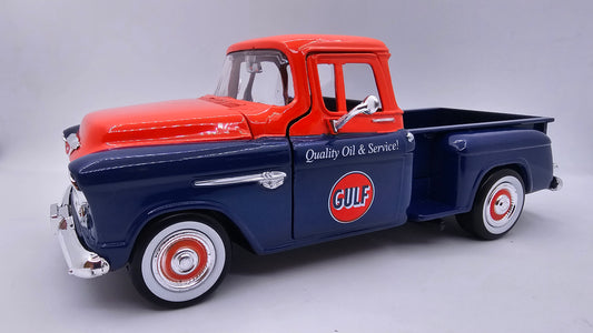 Chevrolet Pick Up 1955 GULF - Escala 1/24 - Motormax (sin caja)