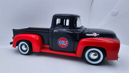 Ford F-100 Pick Up 1955/56 GULF - Escala 1/24 - Motormax (sin caja)
