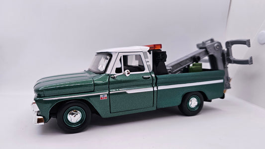 Chevy C10 Pick Up 1966 Grúa - Escala 1/24 - Motormax (sin caja)