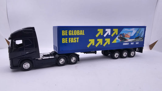 Camion Furgon Volvo FH -  Escala 1/64 - Welly - (Sin Caja)