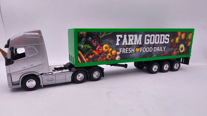Camion Furgon Volvo FH -  Escala 1/64 - Welly - (Sin Caja)