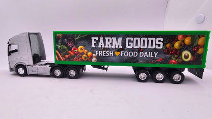 Camion Furgon Volvo FH -  Escala 1/64 - Welly - (Sin Caja)
